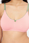 Amante Double Layered Non Wired Full Coverage T-Shirt Bra - Candlelightpeach Olivegreen — thumbnail 4